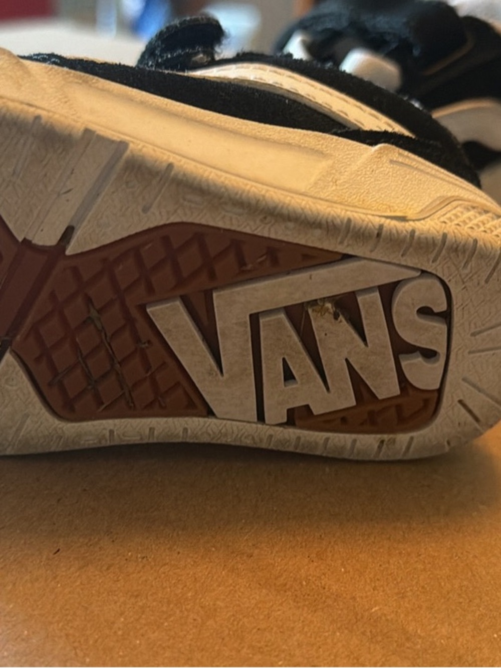 Vans Toddler’s Black and White Skate Sneakers